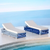 Blue EQ Rope Woven Sun Lounger KMD18005