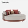 Luxury  Vita Corner Collection Round Outdoor Daybed 