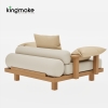 Duvo Collection Modern Teak Single Sofa