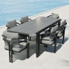 Modern Aluminum Pipeline Collection Dining Set KM18015
