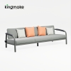 Waterproof Aluminum Rolla Collection Three-Seat Sofa KM18035
