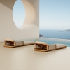 Luxury Teak Outdoor Sun Lounger KMD18007  