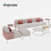 Nex Collection Aluminum Weave Outdoor Sofa Set