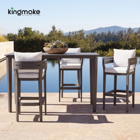 Cima Collection Aluminum Outdoor Bar Set