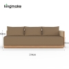 Laguna Collection Solid Teak Modular Outdoor Sectional Sofa with Hand-Woven Rope