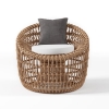 Modern Aluminum Rattan Woven Outdoor Chair KMD3133