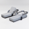 Modern Aluminum Pipeline Collection Sun Lounger KM18015