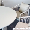 Modern Aluminum Woven Outdoor Dining Set KM18020
