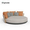 Albert Collection Rope Weave Aluminum Outdoor Daybed