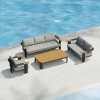 Aluminum Rope Woven Outdoor Sofa KMD18001