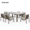Cenxi Collection Aluminum Bronze Outdoor Dining Set