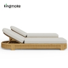 luxury teak amalfi collection sun lounger