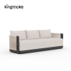 Laguna Collection Aluminum Outdoor Three-Seat Sofa With Hand-Woven Rope_复制