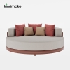 Luxury  Vita Corner Collection Round Outdoor Daybed 