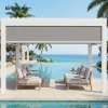 Modern White Aluminum Pergola KM18039-2