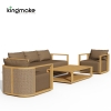 high-end maui cane collection sofa set
