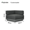 minilalist vita corner collection modular sofa set