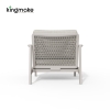 Cenxi Collection Aluminum White Outdoor Single Sofa