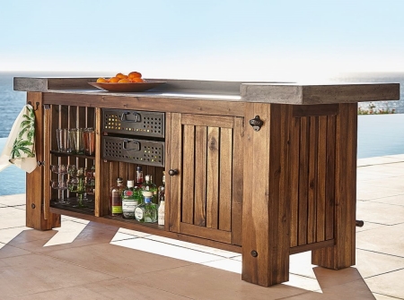 Premium Solid Teak Outdoor Kitchen Cabinets KMO1505