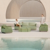 Aluminum Turquoise Series 4-Piece Outdoor Sofa Set KMD18006