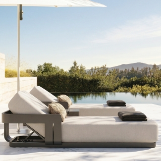 modern aluminum neo collection sun lounger km18026