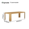 kinglife colletion luxury teak dining set