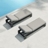 Aluminum Rope Woven Sun Lounger KMD18001
