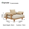 Duvo Collection Modern Teak Single Sofa
