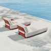 Modern Aluminum Afterglow Collection Sun Lounger KM18013L
