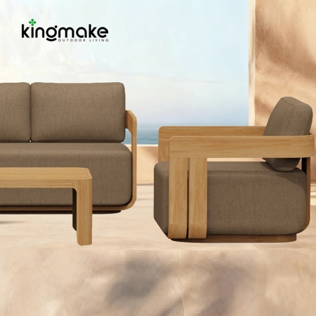 Modern Teak Neo Collection Outdoor Single Sofa KM18026-T