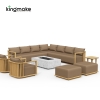 high-end teak maui colletion sofa