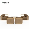 high-end maui cane collection sofa set