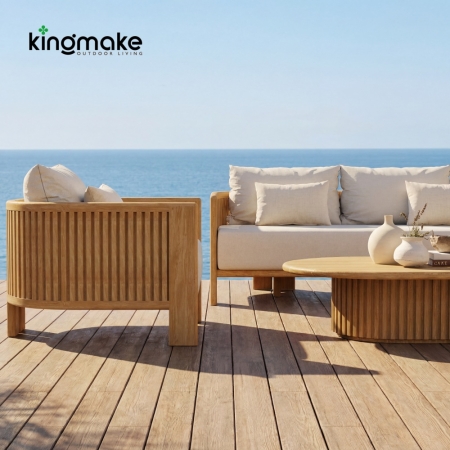 Amalfi Collection Teak Outdoor Sofa Set