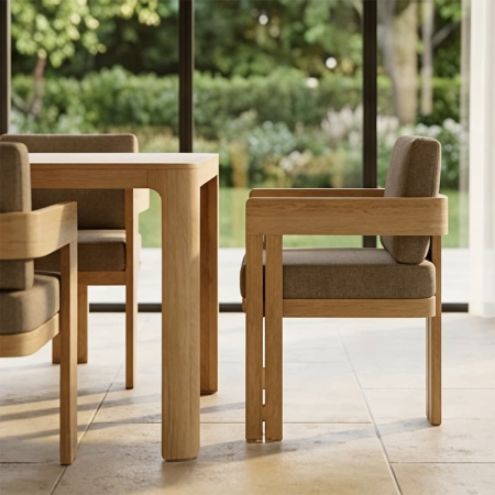 Modern Teak Neo Collection Outdoor Chair KMD18026-T