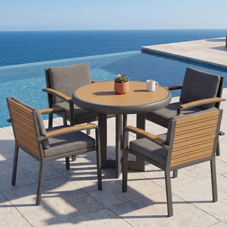 modern arise collection dining set 