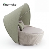 Orbit Round Outdoor Daybed with Rotatable Canopy