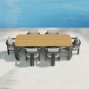 Modern Aluminum Outdoor Dining Set KMD18001