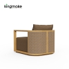 high-end maui cane collection single sofa 