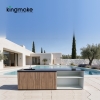 Modern Aluminum L-Shaped Outdoor Kitchen