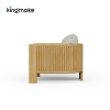 luxury teak amalfi collection outdoor single sofa