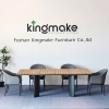 Modern Upholstered Rectangular Outdoor Dining Set KM18019