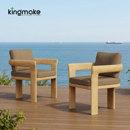 Natural Teak Tider Collection Outdoor Chair KMD18036