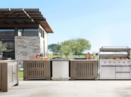 Premium Solid Teak Outdoor Kitchen Cabinets KMO1510