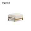 Modern Wooden Powder-Coated Aluminum Sofa KMD18028