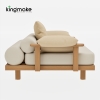 Duvo Collection Modern Teak Single Sofa