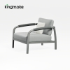 Waterproof Aluminum Rolla Collection Single Sofa KM18035