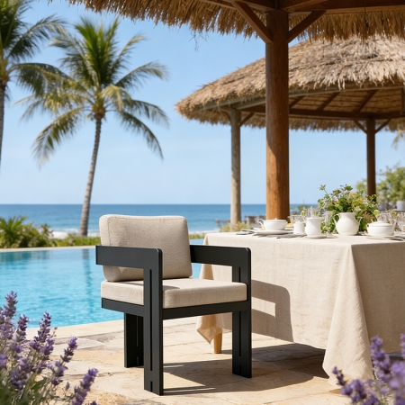 Modern Aluminum Neo Collection Outdoor Chair KMD18026