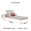 Nex Collection Aluminum Weave Sun Lounger