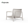 Cenxi Collection Aluminum White Outdoor Single Sofa