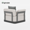 Layva Collection Modern Aluminum Single Sofa